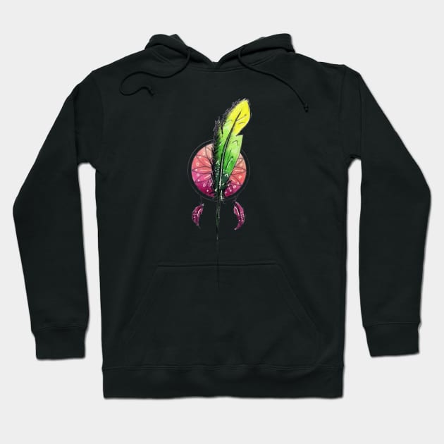 Feather and Dreamcatcher Hoodie by Calogero